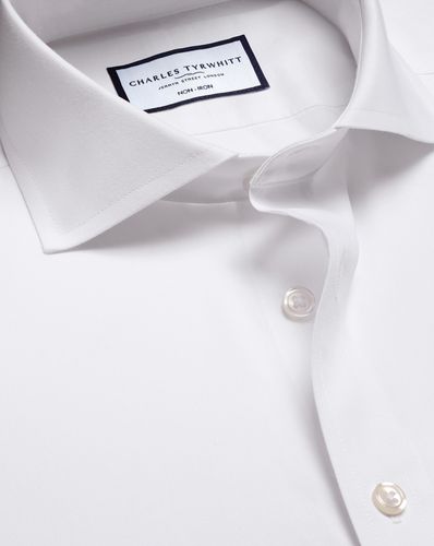 Chemise En Popeline À Col Cutaway Sans Repassage - par - Charles Tyrwhitt - Modalova