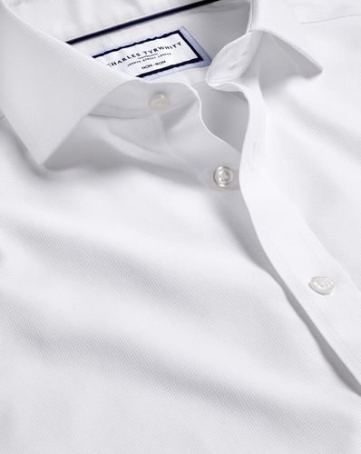 Chemise Tissage Clifton À Col Italien Sans Repassage - par - Charles Tyrwhitt - Modalova