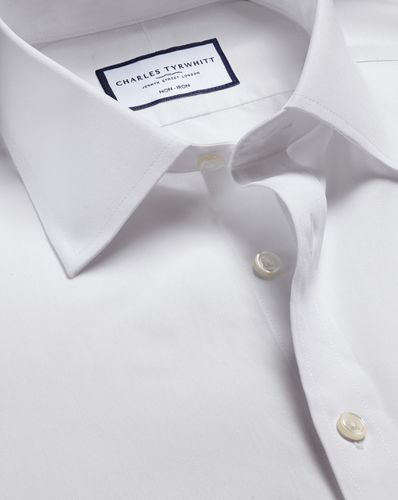 Chemise À Manches Courtes En Popeline Sans Repassage - par - Charles Tyrwhitt - Modalova