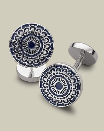 Boutons De Manchettes En Émail À Motifs - par - Charles Tyrwhitt - Modalova