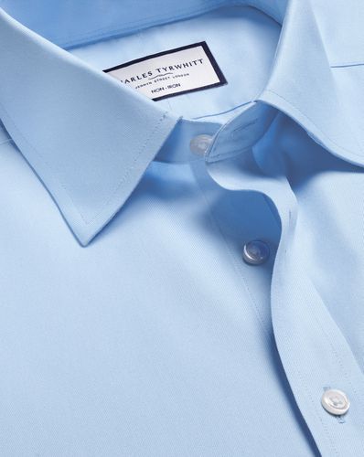 Chemise Col Classique Sergé Sans Repassage - par - Charles Tyrwhitt - Modalova