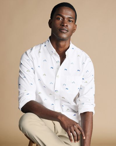 Chemise À Motif Lièvres Et Col Boutonné Sans Repassage - par - Charles Tyrwhitt - Modalova