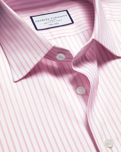 Chemise À Rayures En Sergé Sans Repassage - par - Charles Tyrwhitt - Modalova