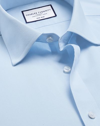 Chemise À Manches Courtes En Popeline Sans Repassage - par - Charles Tyrwhitt - Modalova