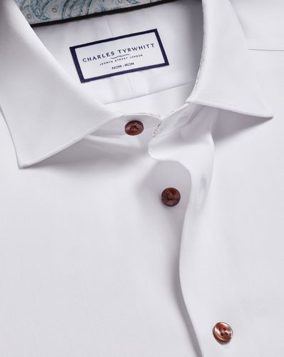 Chemise À Bordures Imprimées Extensible Sans Repassage - par - Charles Tyrwhitt - Modalova