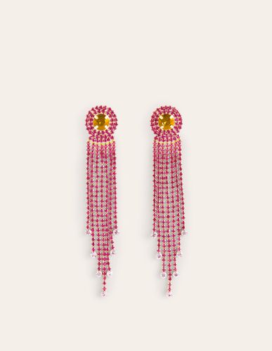 Boucles d'oreilles ornementées à franges - Boden - Modalova