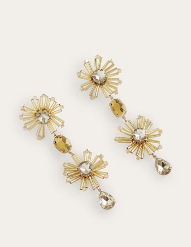 Pendants d'oreilles floraux en perles - Boden - Modalova