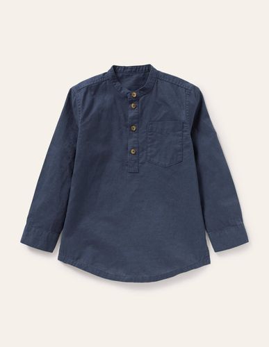 Chemise à col grand-père en lin et coton Garçon - Boden - Modalova
