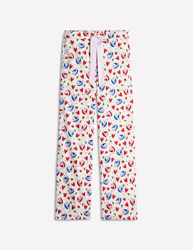 Pantalon de pyjama en satinette de coton - Boden - Modalova