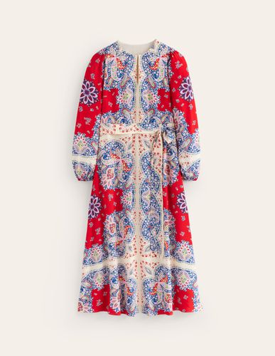 Robe longue de cérémonie à manches blousantes - Boden - Modalova