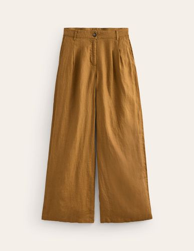 Pantalon plissé Regent en lin - Boden - Modalova