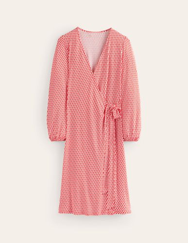 Robe portefeuille midi Joanna en jersey - Boden - Modalova