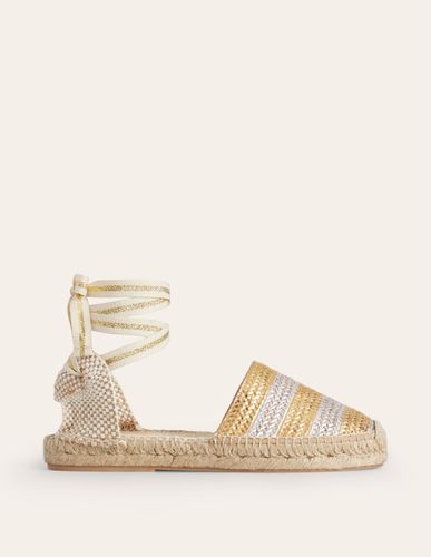 Espadrilles plates nouées à la cheville - Boden - Modalova