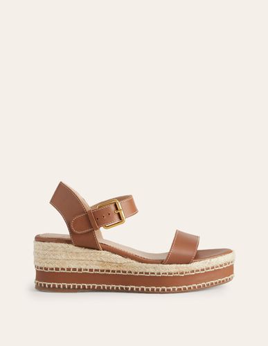 Espadrilles compensées à surpiqûres - Boden - Modalova