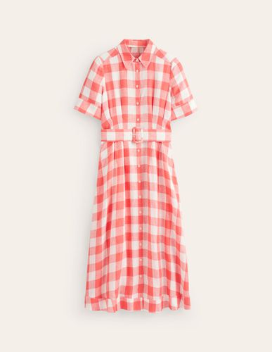 Robe-chemise midi Louise en lin - Boden - Modalova