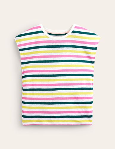 T-shirt col rond Louisa en lin - Boden - Modalova