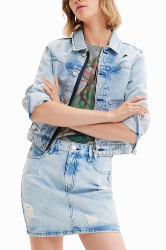 Mini-jupe jean croisée - Desigual - Modalova