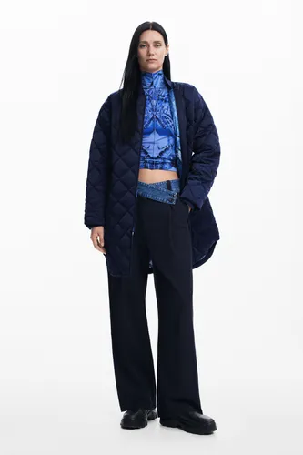 Manteau long matelassé - Desigual - Modalova