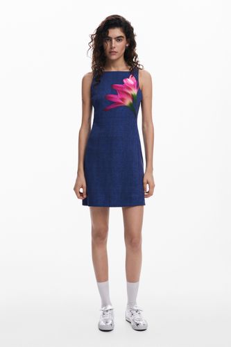 Robe mini effet denim - Desigual - Modalova