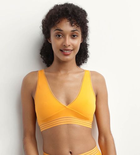 Soutien-gorge triangle sans armature en microfibre Jaune Oh My ’s - DIM - Modalova