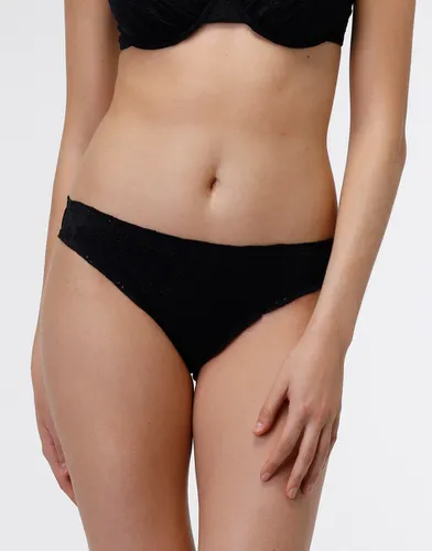 Bas de bikini midi en dentelle Sangallo noir - DIM - Modalova