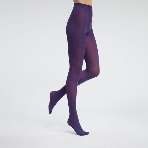 Collant opaque voile effet velouté Violet Futuriste Style - DIM - Modalova