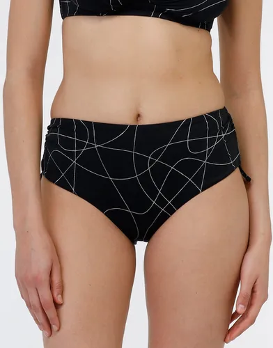 Bas de bikini taille haute en microfibre noir - DIM - Modalova