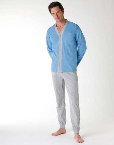 Pyjama en jersey avec tunique, bleu clair poudre - DIM - Modalova