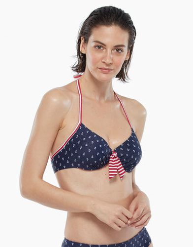 Haut de maillot de bain réversible avec armatures à imprimé marin - Féminin - Taille 100C - DIM - Modalova