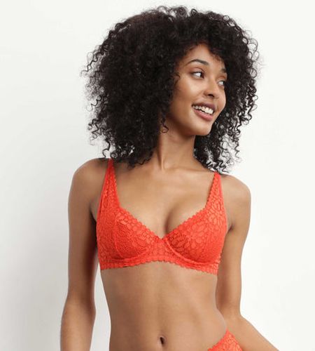 Soutien-gorge à armatures en dentelle florale Feu Daily Dentelle - Féminin - Taille 90B - DIM - Modalova