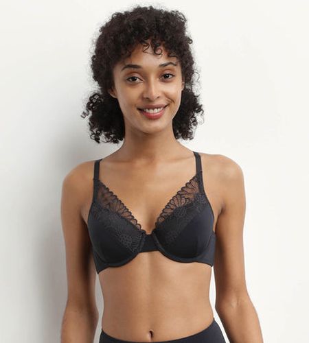 Soutien-gorge corbeille microfibre dentelle Fais-Moi Une Fleur - Féminin - Taille 85A - DIM - Modalova