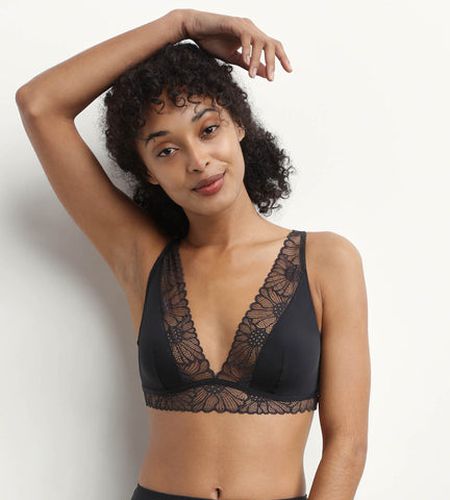 Soutien-gorge triangle microfibre et dentelle Fais-Moi Une Fleur - Féminin - Taille S - DIM - Modalova