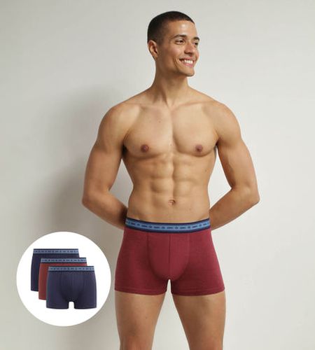 Lot de 3 boxers en coton bio Bleu Denim Good - Masculin - Taille 5 - DIM - Modalova