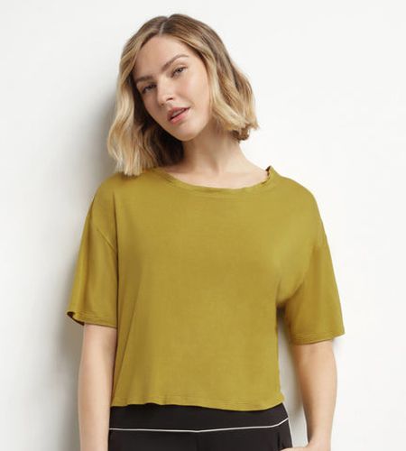 T-shirt de sport en viscose vert olive avec dos ouvert Move - DIM - Modalova