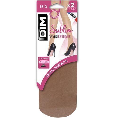 Lot de 2 mi-bas gazelle Sublim Voile Brillant 15D - DIM - Modalova