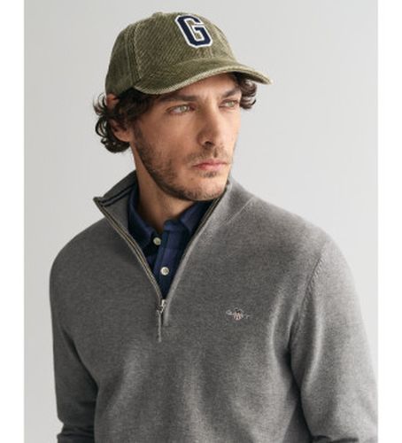 Pull classique en coton avec demi-fermeture éclair (S), Casuel - Gant - Modalova