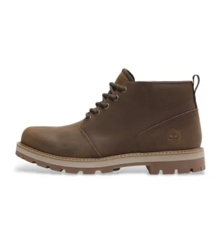 TB0A69TWEM61 Britton Road Mid bottes chukka en cuir marron (45), Plat, Lacets, Casuel, Durable - Timberland - Modalova