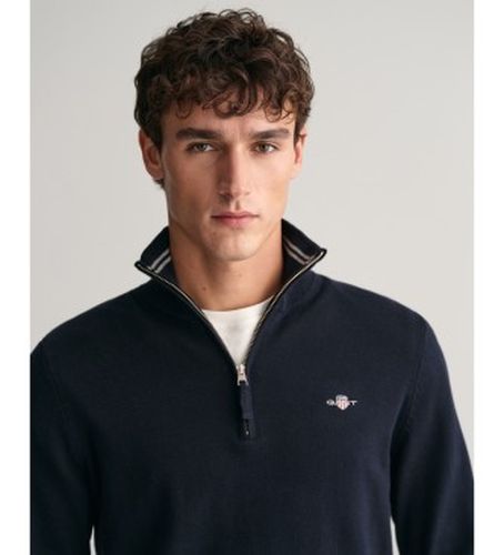 Pull classique en coton avec demi-fermeture éclair (S), Casuel - Gant - Modalova