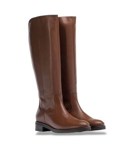 C-5470 Bottes en cuir Codigree 70 (36), Plat, 1 à 3 cm, Fermeture éclair, Casuel - Wonders - Modalova