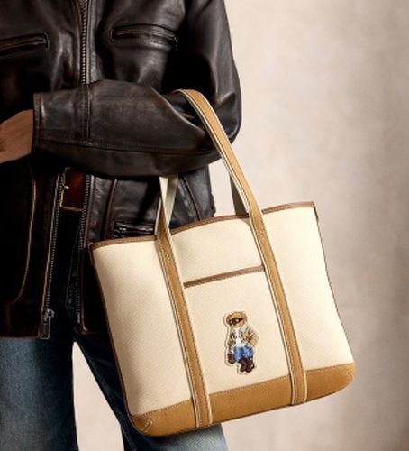 P18487001 Petit sac tote shopper avec Polo Bear (OSFA), Casuel, Coton - Polo Ralph Lauren - Modalova