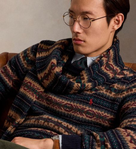 B26783001 Pull en laine Fair Isle marron (S), Casuel - Polo Ralph Lauren - Modalova
