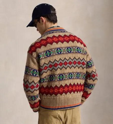 B23901001 Pull Fair Isle en mélange de laine marron (S), Casuel - Polo Ralph Lauren - Modalova