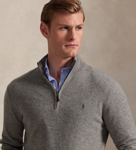 Pull en laine avec fermeture éclair courte (S), Casuel, Manche longue - Polo Ralph Lauren - Modalova