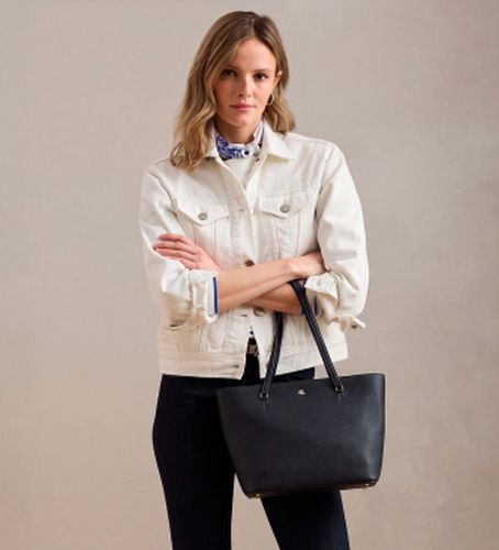 Sac fourre-tout Karly (OSFA), Casuel, Cuir, Marine - Lauren Ralph Lauren - Modalova