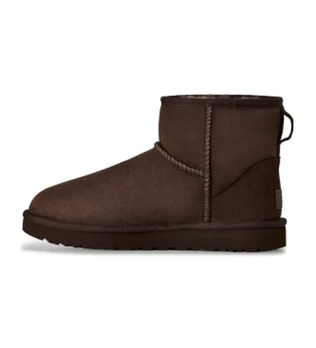 Bottes en cuir Classic Mini II marron (41), Plat, Aucun, Casuel - Ugg - Modalova