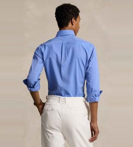 Chemise en popeline extensible Custom Fit (M), Casuel, Coton, Classique, Manche longue - Polo Ralph Lauren - Modalova