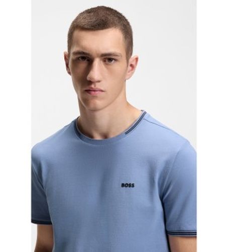 T-shirt Coton extensible à rayures et logo (3XL), Casuel, Manche courte - Boss - Modalova