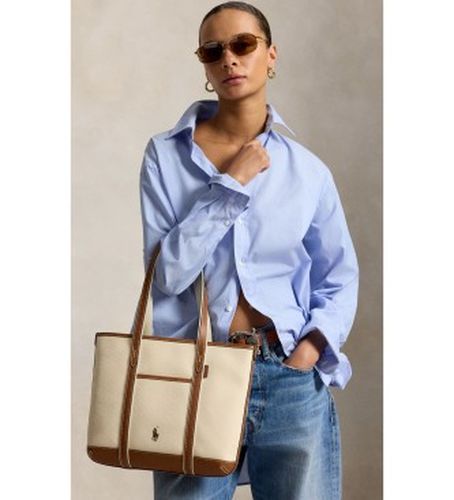 P03085001 Sac cabas en toile de coton , marron (OSFA), Casuel - Polo Ralph Lauren - Modalova