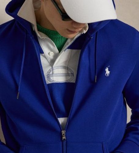 Sweat à capuche en maille double avec fermeture éclair (S), Casuel, Coton - Polo Ralph Lauren - Modalova