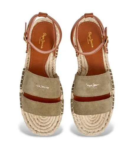 PLS900010 Sandales en Cuir Auri Street (40), Marron, Plat, Boucle, Casuel - Pepe Jeans - Modalova